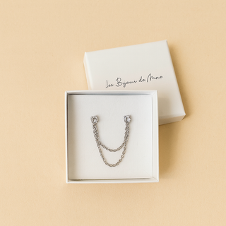 Boucles d’oreilles chaîne Céleste